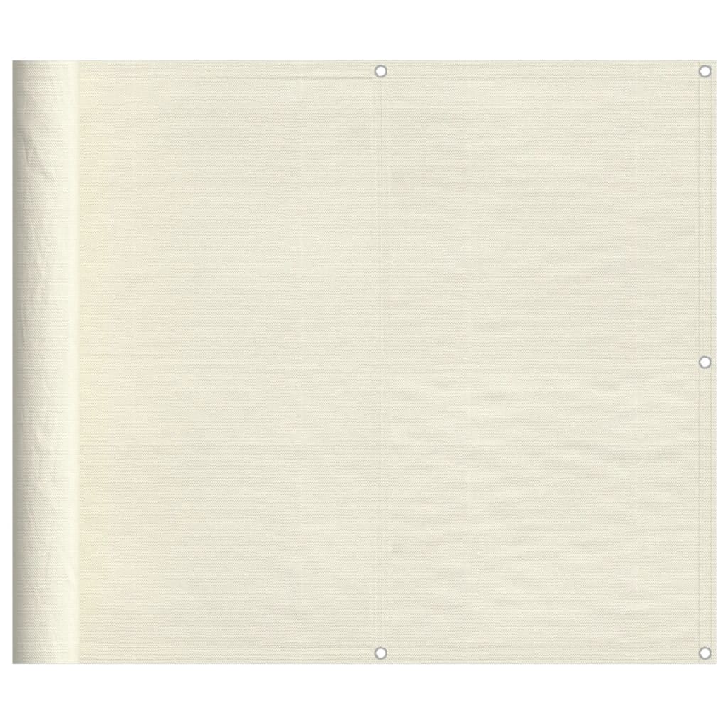 Balkon-Sichtschutz Creme 90x1000 cm 100 % Polyester-Oxford