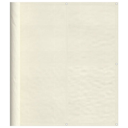 Balkon-Sichtschutz Creme 120x800 cm 100 % Polyester-Oxford