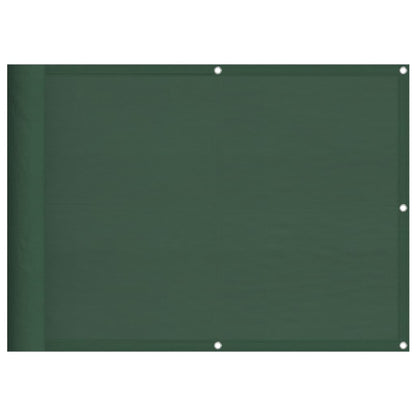 Balkon-Sichtschutz Dunkelgrün 75x700 cm 100 % Polyester-Oxford