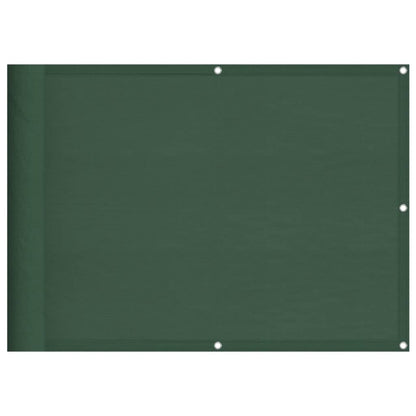 Balkon-Sichtschutz Dunkelgrün 75x800 cm 100 % Polyester-Oxford