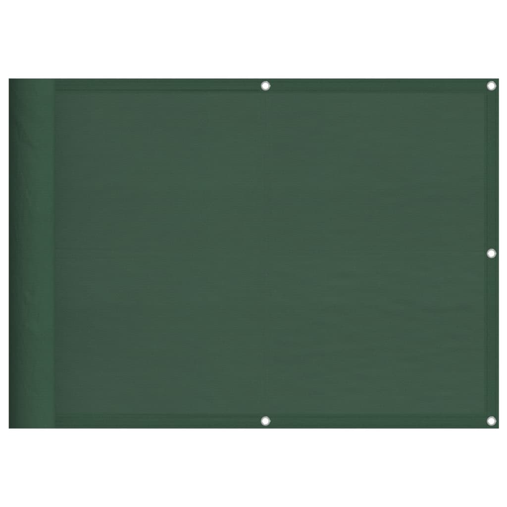 Balkon-Sichtschutz Dunkelgrün 75x1000 cm 100 % Polyester-Oxford