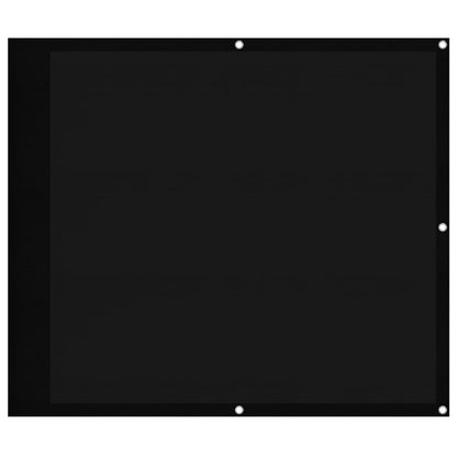 Balkon-Sichtschutz Schwarz 90x700 cm 100 % Polyester-Oxford