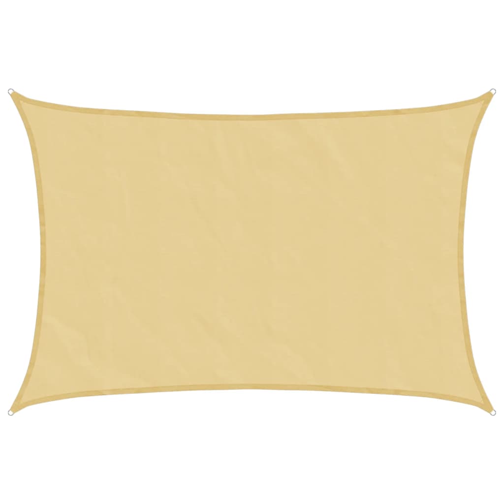 Sonnensegel Sandfarbe 4,5x3,5 m 100% Polyester Oxford