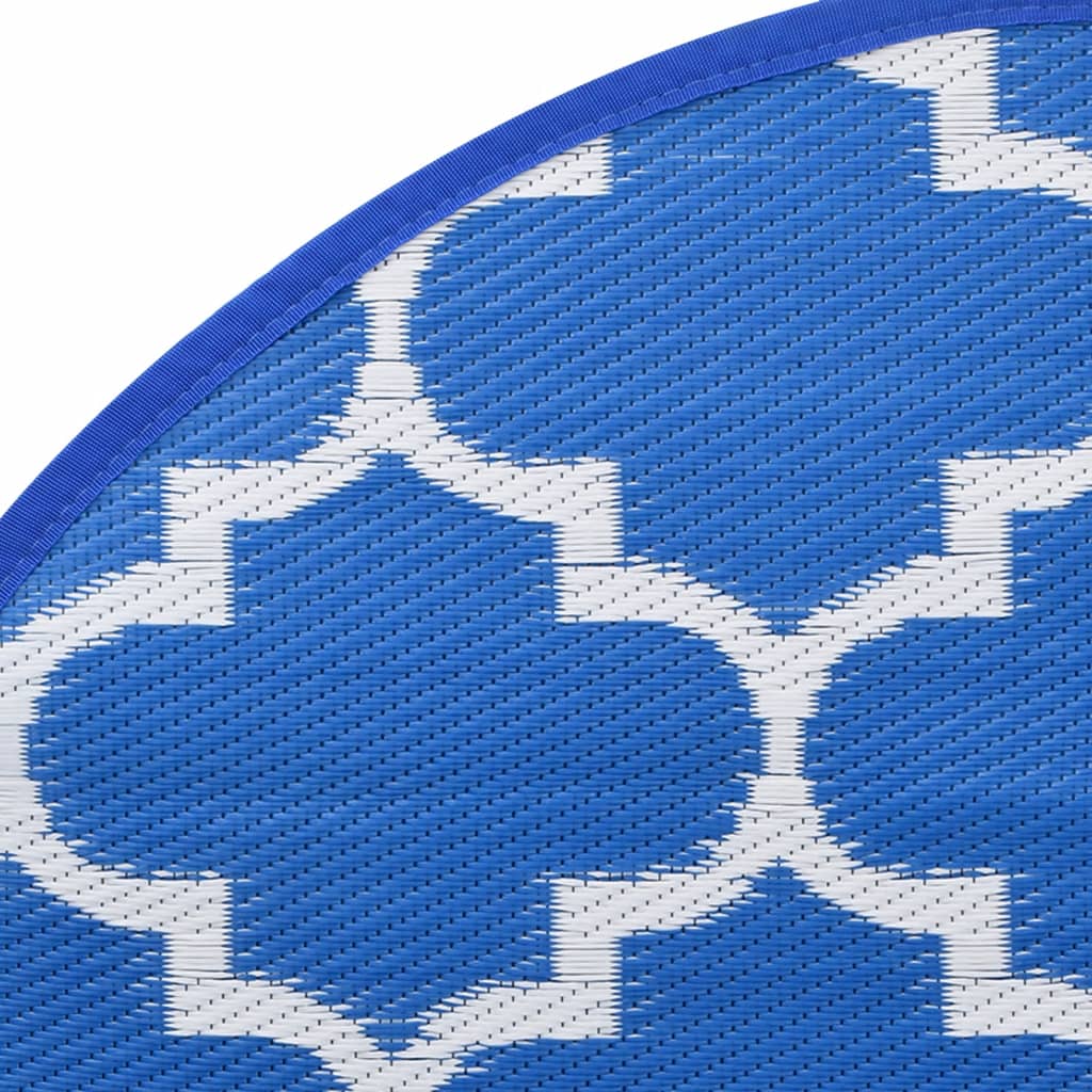 Outdoor-Teppich ARAKIL Blau Ø200 cm PP