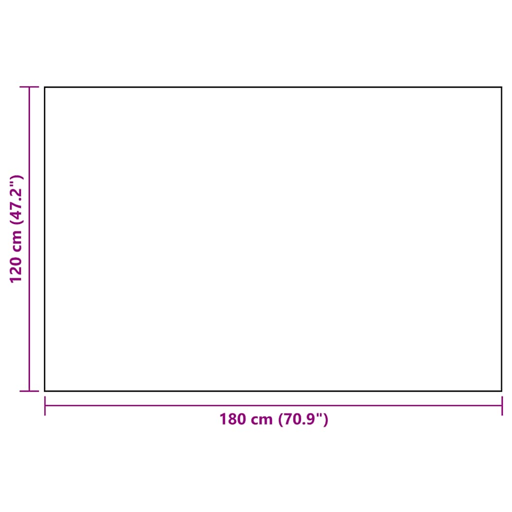 Outdoor-Teppich ARAKIL Weiß und Schwarz 120x180 cm PP