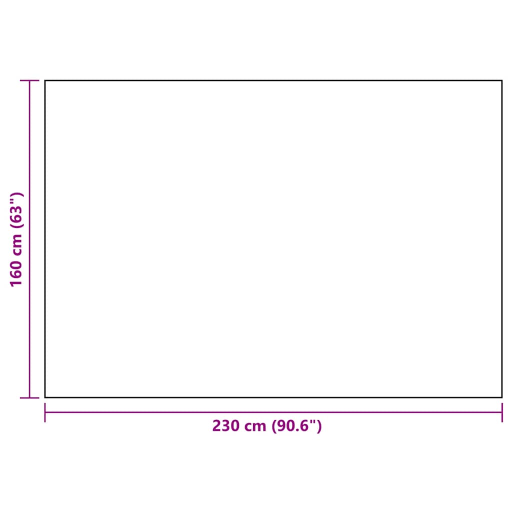 Outdoor-Teppich ARAKIL Weiß und Schwarz 160x230 cm PP