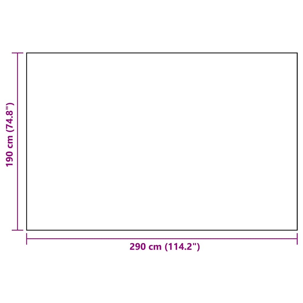 Outdoor-Teppich ARAKIL Weiß und Schwarz 190x290 cm PP