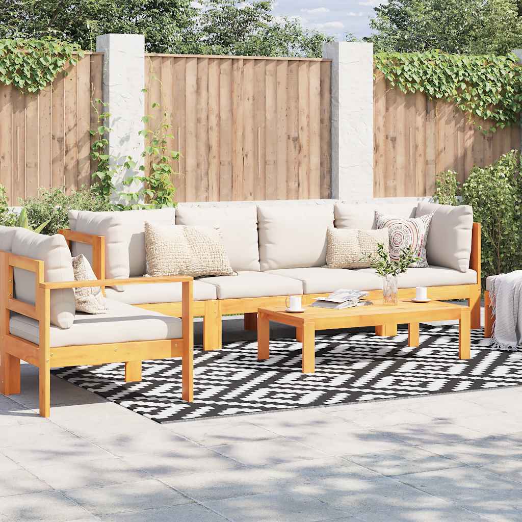 Outdoor-Teppich ARAKIL Weiß und Schwarz 190x290 cm PP