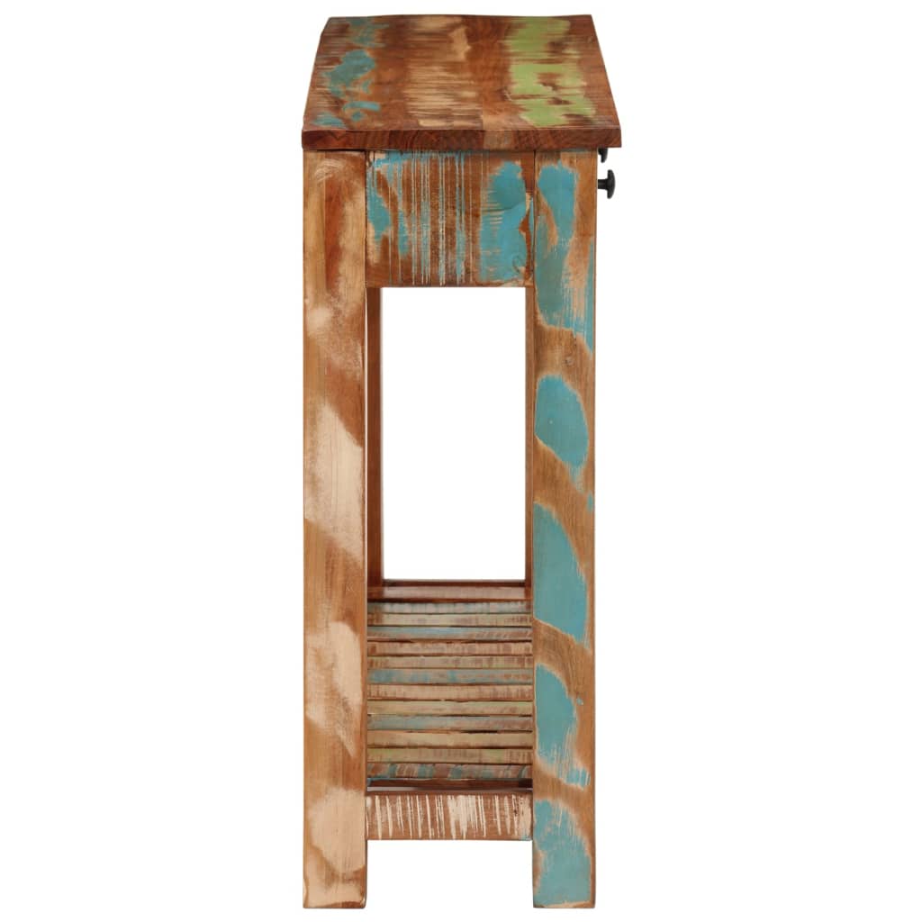 Konsolentisch 110x30x76 cm Altholz Massiv