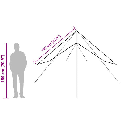 Tarp Grün 360x294 cm Wasserdicht