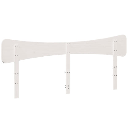 Kopfteil Weiß 200 cm Massivholz Kiefer