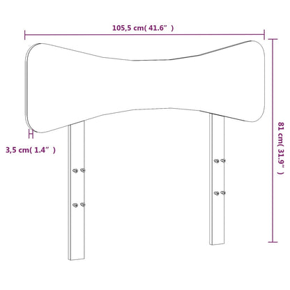 Kopfteil 100 cm Massivholz Kiefer