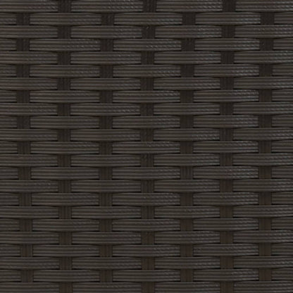 Sonnenliege mit Kissen Schwarz Poly Rattan