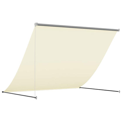 Markise Einziehbar Creme 250x150 cm Stoff und Stahl