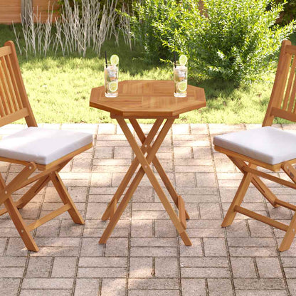 Tischplatte 60x60x2,5 cm Achteckig Massivholz Teak