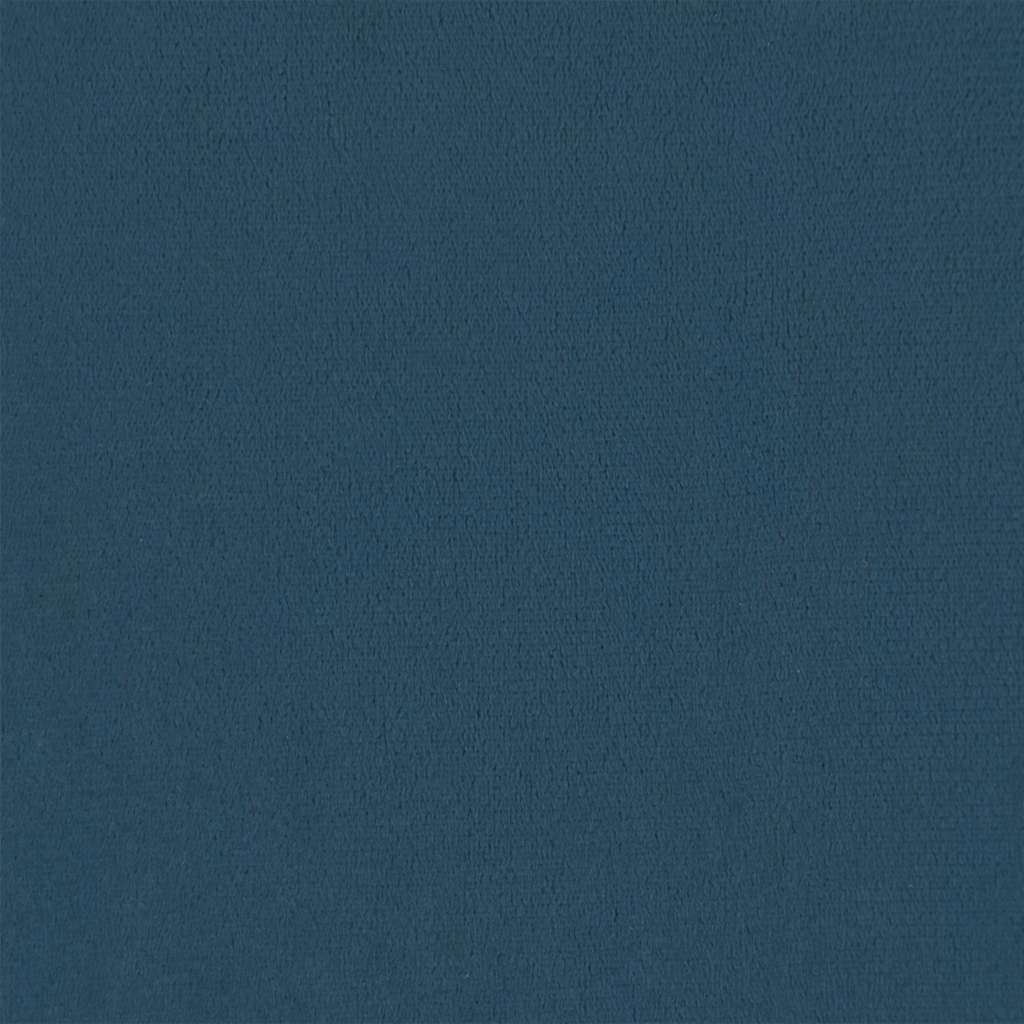 Massage-Chaiselongue mit Nackenrolle Blau Samt