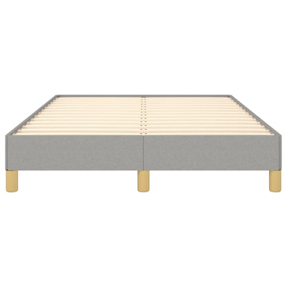 Bettgestell ohne Matratze Hellgrau 120x190 cm Stoff