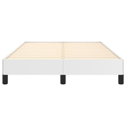 Bettgestell ohne Matratze Weiß 120x190 cm Kunstleder