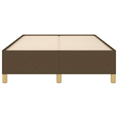 Bettgestell ohne Matratze Dunkelbraun 120x190 cm Stoff