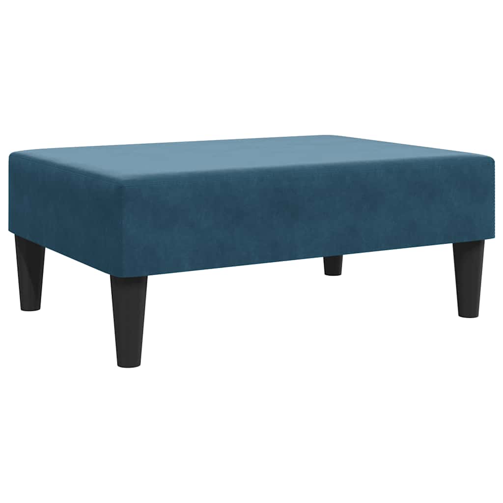 Fußhocker Blau 77x55x31 cm Samt