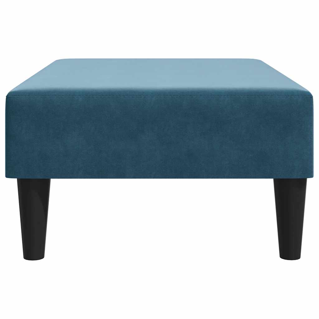 Fußhocker Blau 77x55x31 cm Samt