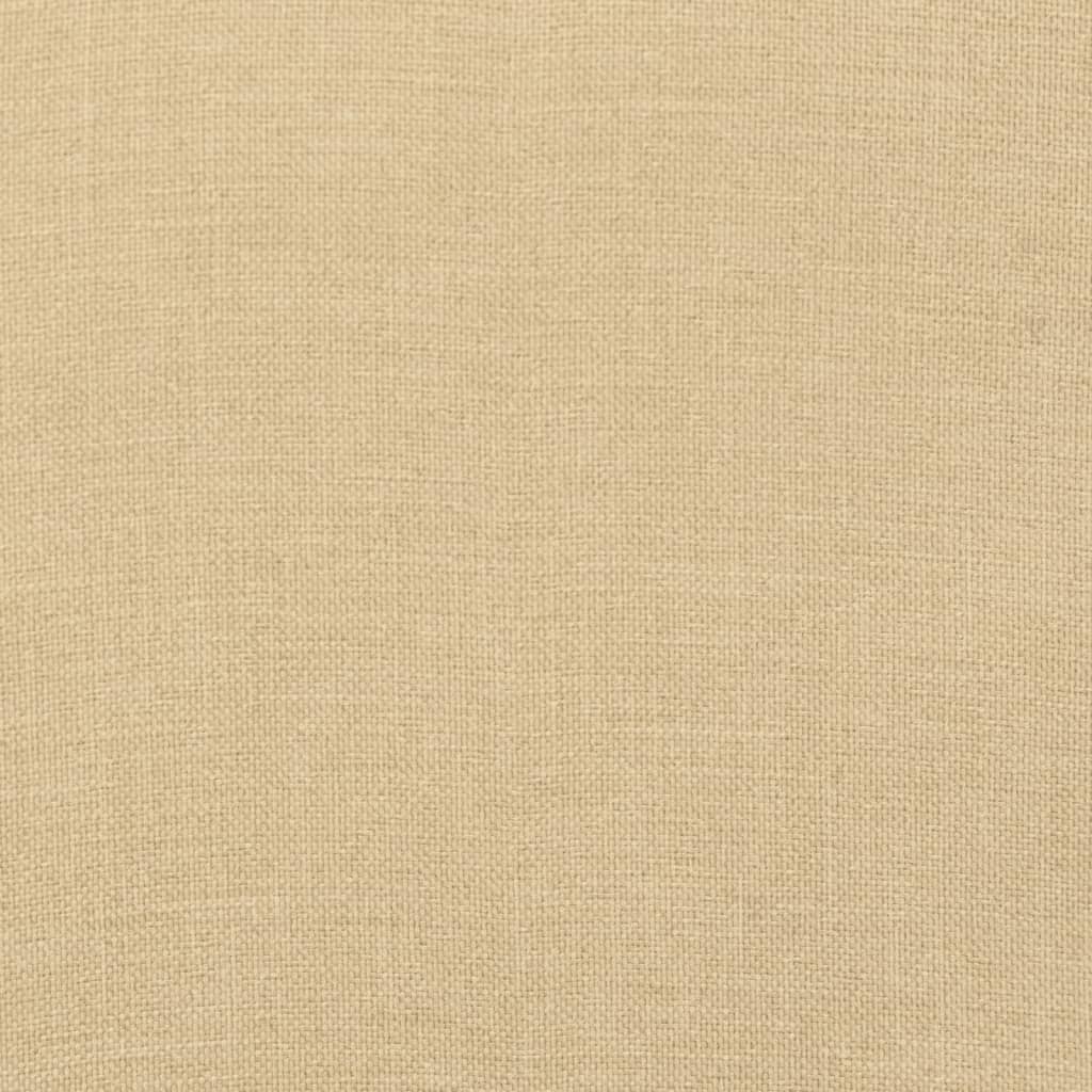 Hochlehner-Auflagen 2 Stk. Melange Beige 120x50x4 cm Stoff