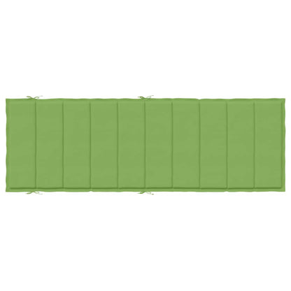 Sonnenliegen-Auflage Melange Grün 186x58x4 cm Stoff