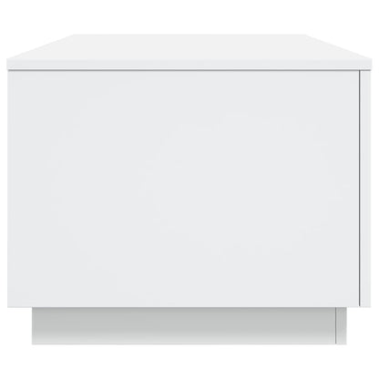 Couchtisch mit LED-Leuchten Weiß 90x50x40 cm