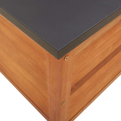 Gartenbox 60x50x55 cm Massivholz Eukalyptus