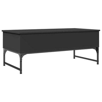 Couchtisch Schwarz 100x50x40 cm Holzwerkstoff und Metall