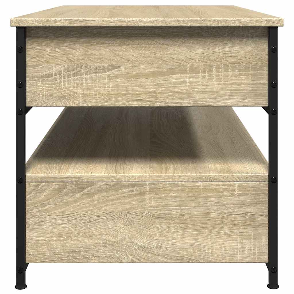 Couchtisch Sonoma-Eiche 85x50x50 cm Holzwerkstoff und Metall
