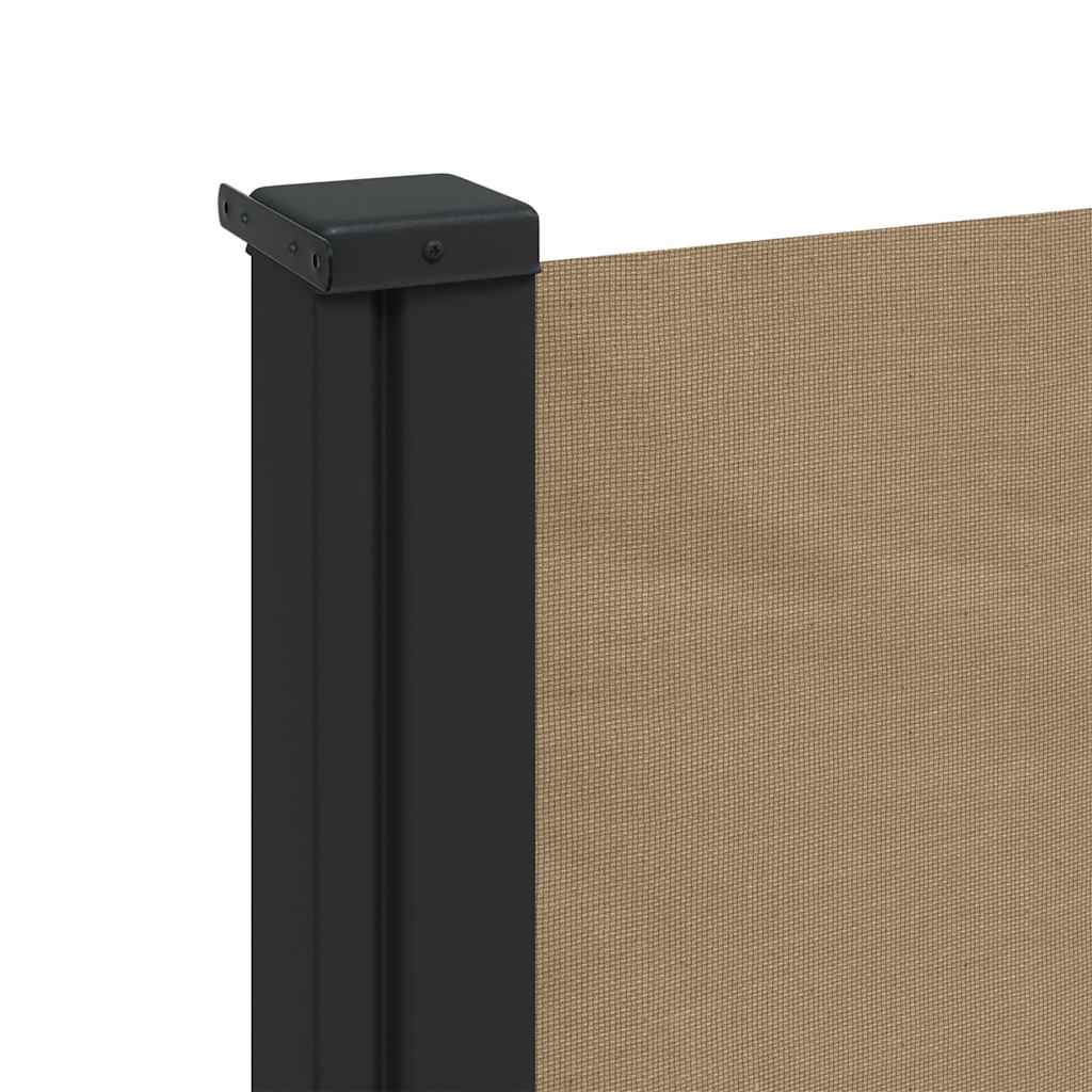 Seitenmarkise Ausziehbar Taupe 120x600 cm