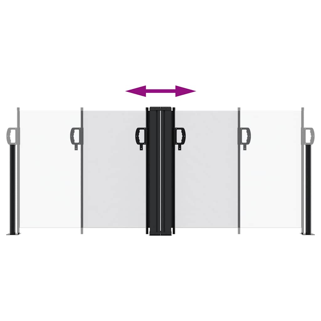 Seitenmarkise Ausziehbar Weiß 100x600 cm