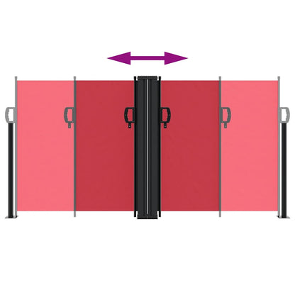 Seitenmarkise Ausziehbar Rot 120x600 cm