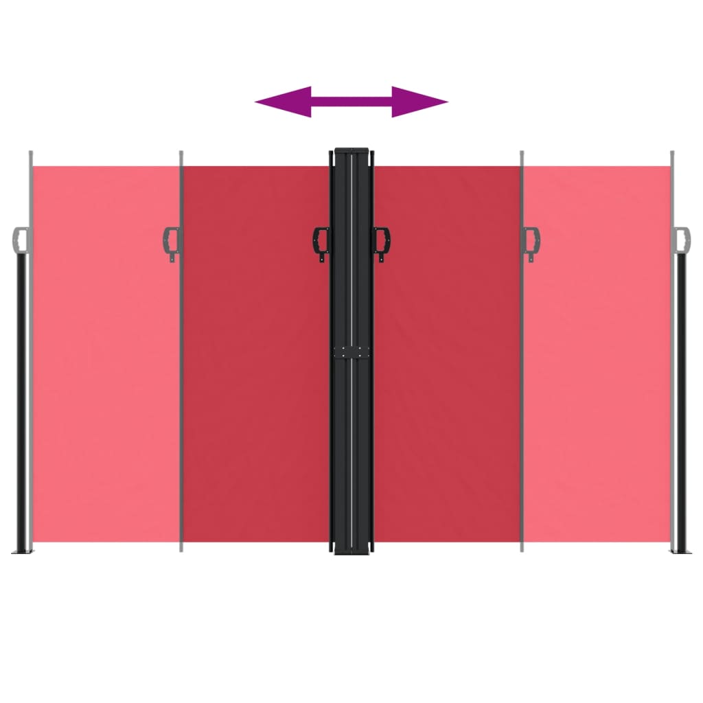 Seitenmarkise Ausziehbar Rot 200x600 cm