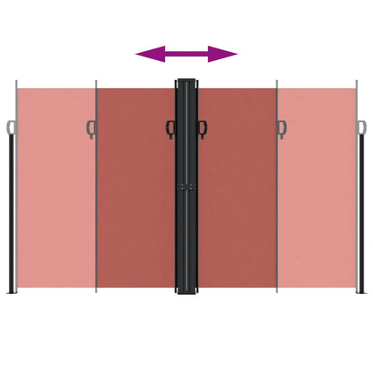 Seitenmarkise Ausziehbar Terrakottarot 200x600 cm