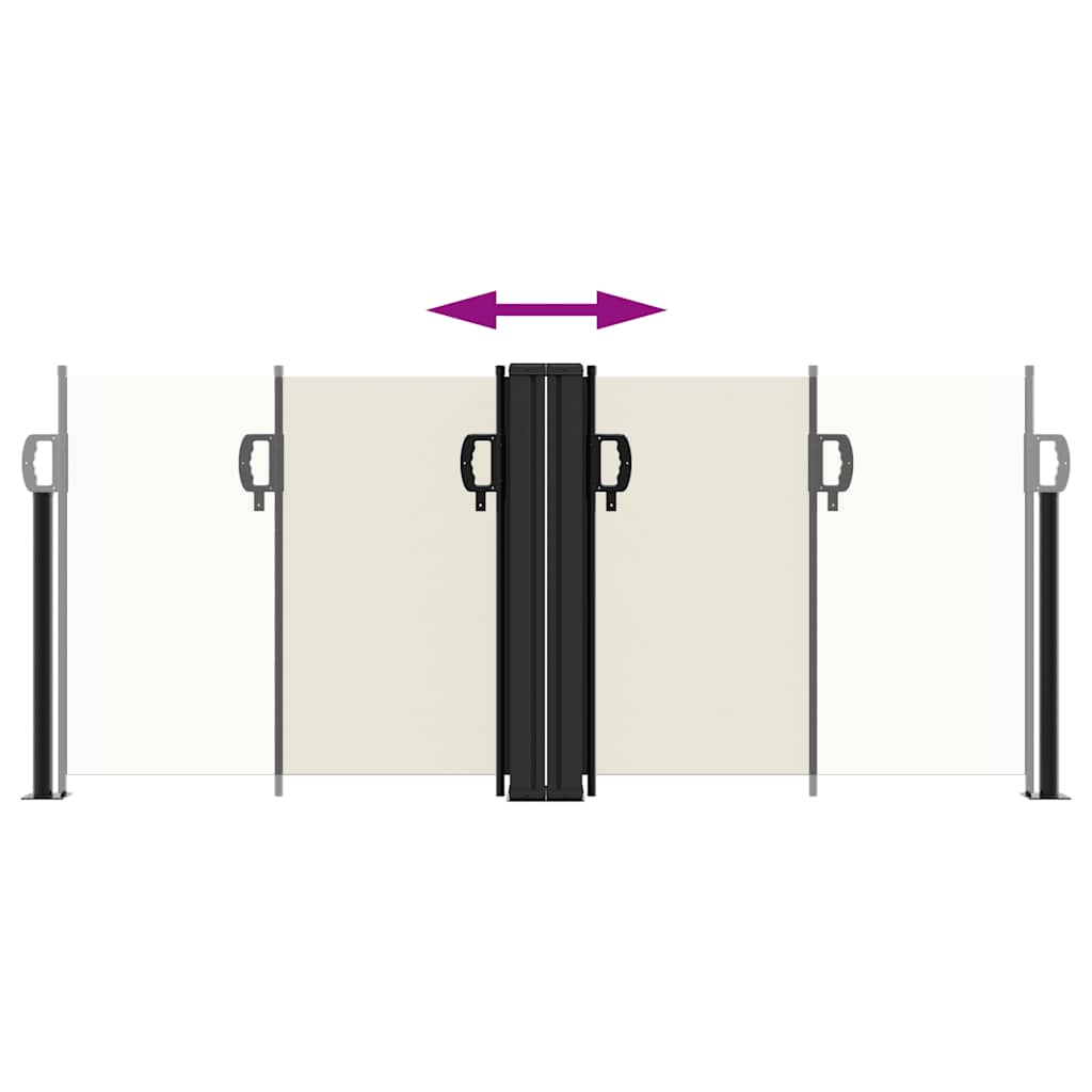 Seitenmarkise Ausziehbar Creme 100x1000 cm