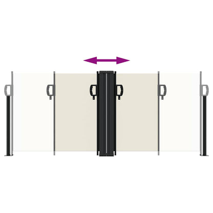 Seitenmarkise Ausziehbar Creme 100x1000 cm