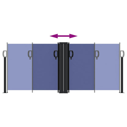 Seitenmarkise Ausziehbar Blau 100x1000 cm