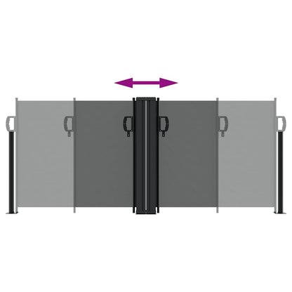 Seitenmarkise Ausziehbar Anthrazit 100x1000 cm