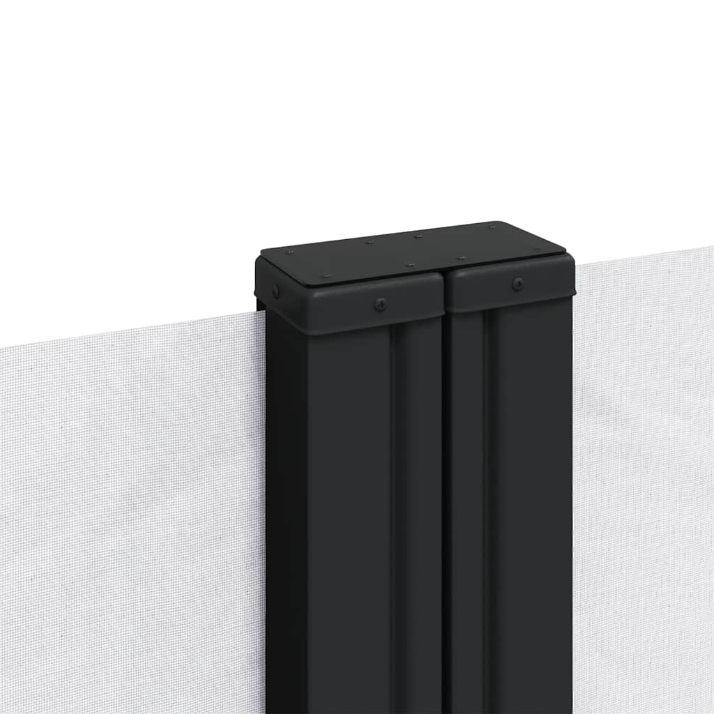 Seitenmarkise Ausziehbar Weiß 120x1000 cm