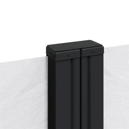 Seitenmarkise Ausziehbar Weiß 120x1000 cm