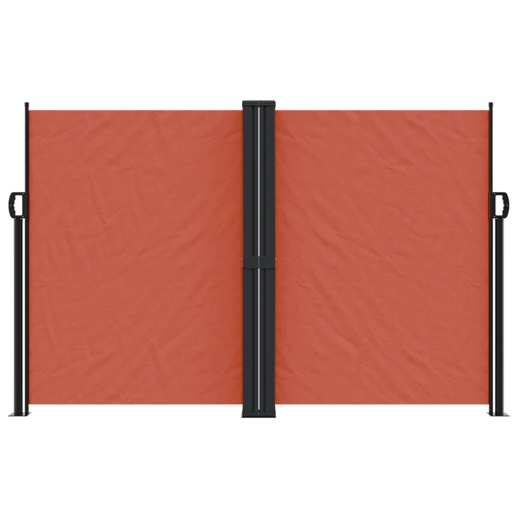 Seitenmarkise Ausziehbar Terrakottarot 160x1000 cm