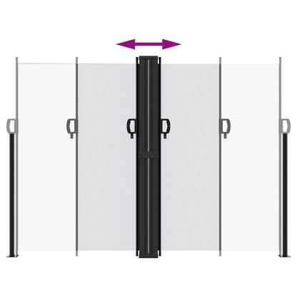 Seitenmarkise Ausziehbar Weiß 180x1000 cm