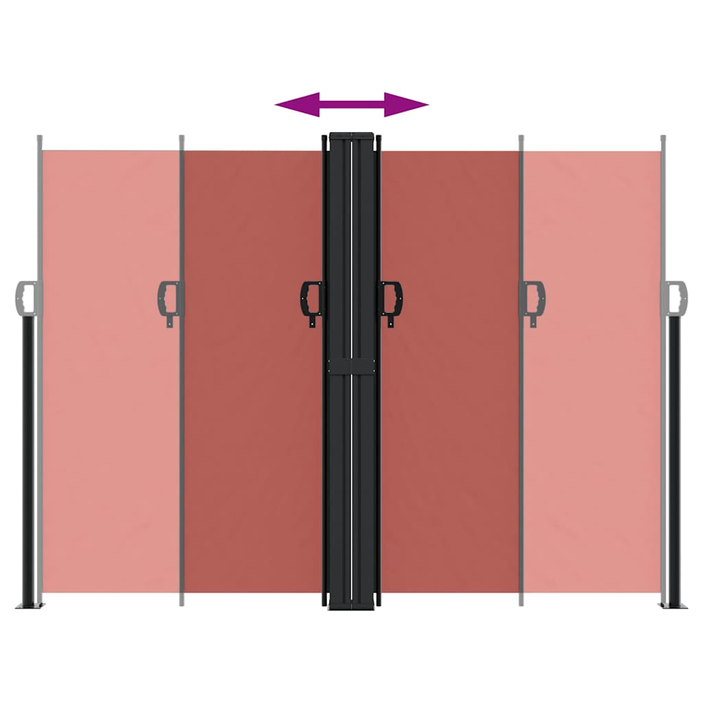 Seitenmarkise Ausziehbar Terrakottarot 180x1200 cm