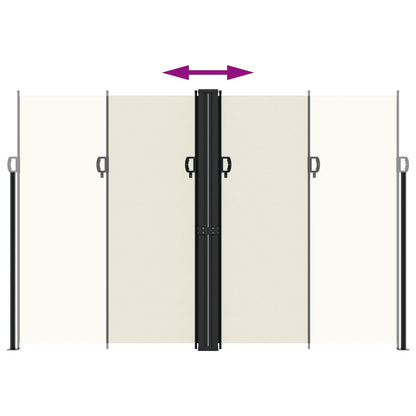 Seitenmarkise Ausziehbar Creme  220x1200 cm