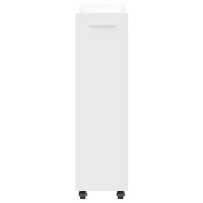Schrank mit Rollen Weiß 60x22x79 cm Holzwerkstoff