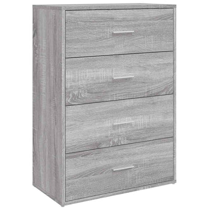 Sideboard Grau Sonoma 60x31x84 cm Holzwerkstoff