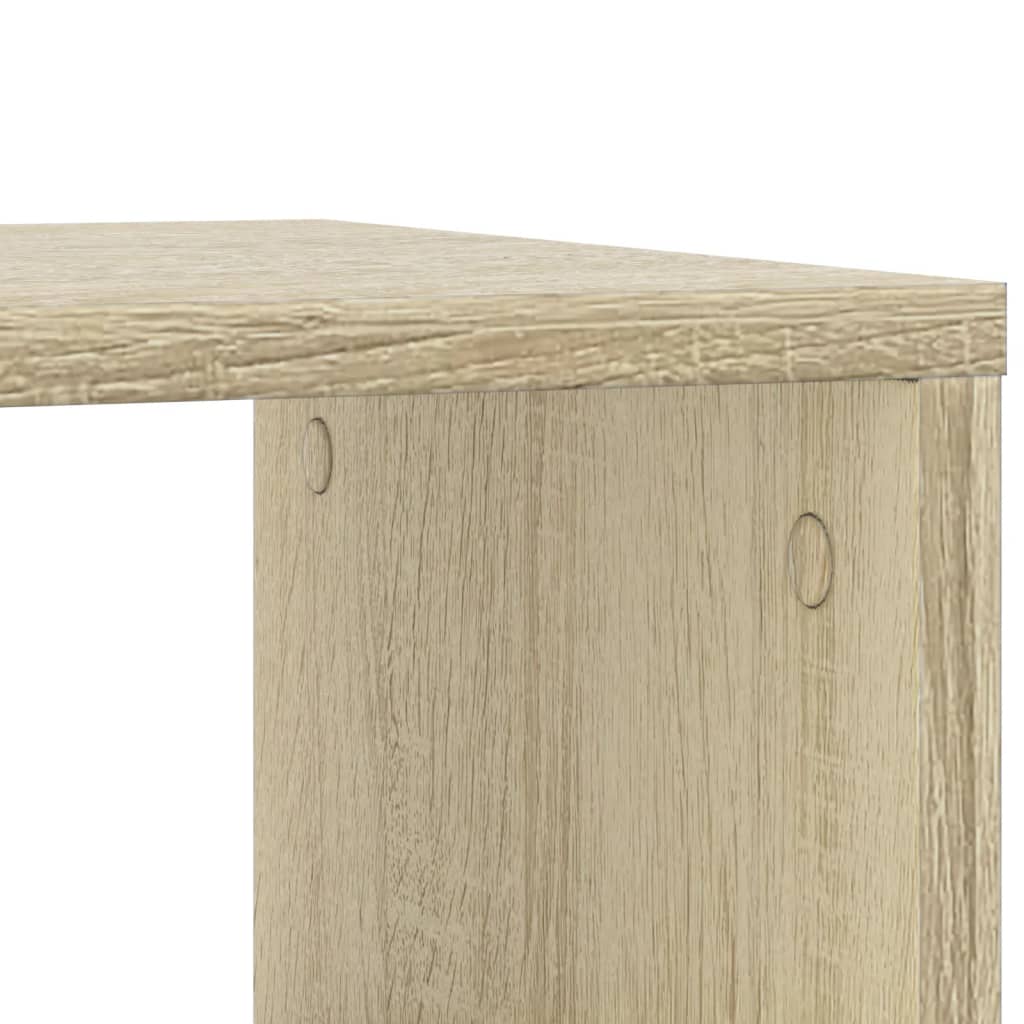 Beistelltisch mit Rollen Sonoma-Eiche 50x30x55 cm Holzwerkstoff