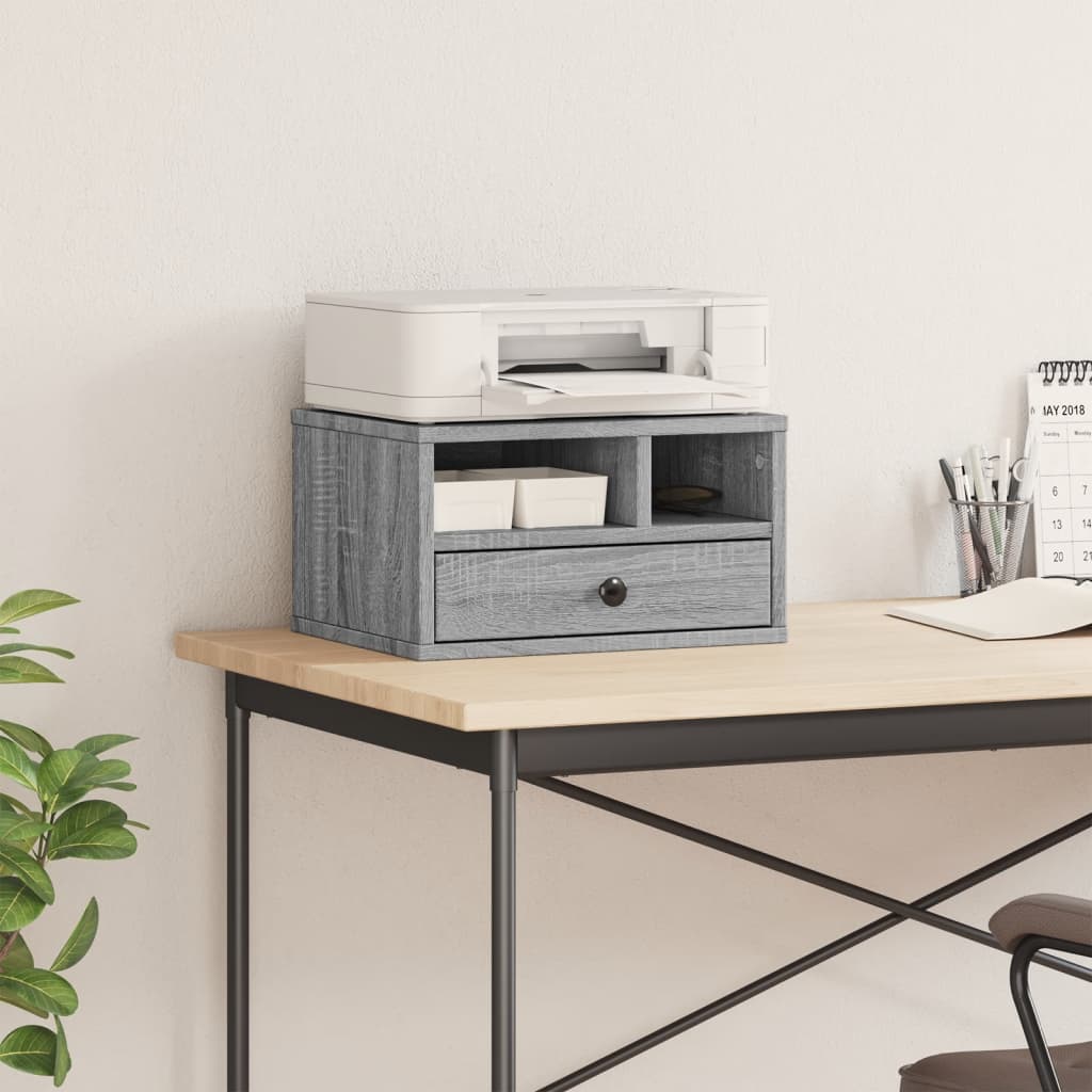 Druckerständer Grau Sonoma 40x32x22,5 cm Holzwerkstoff